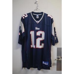 Reebok New England Patriots Brady #12 Football Jersey